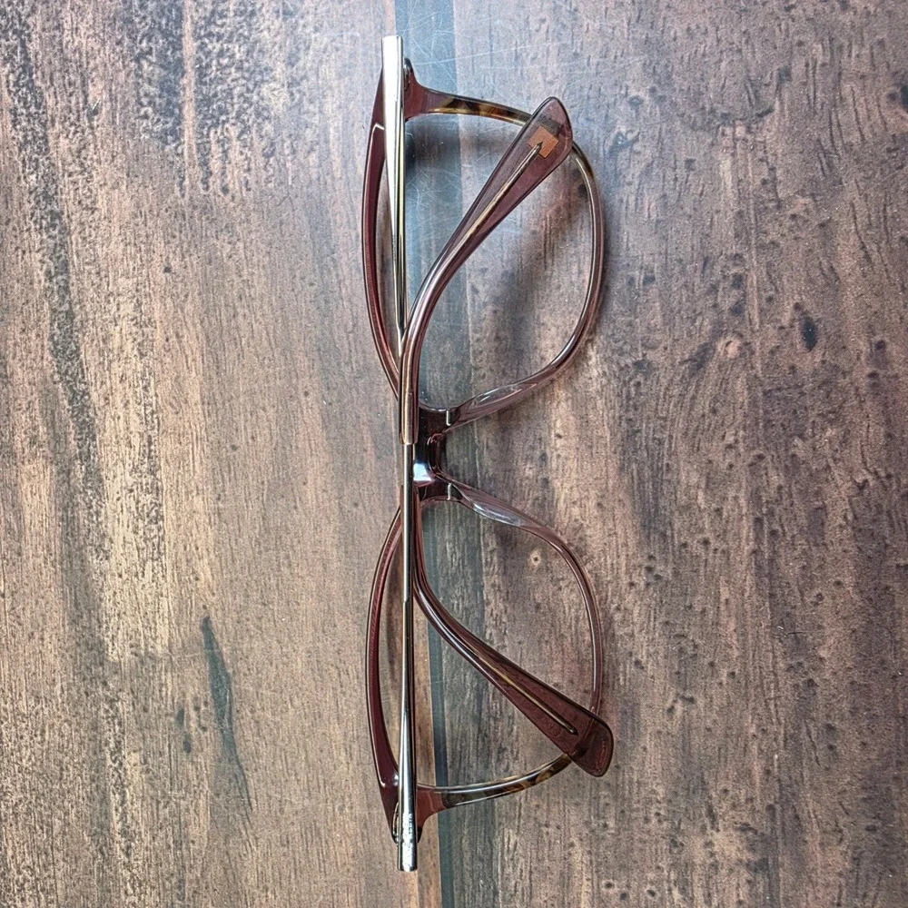 Anne Klein AK5090 Merlot Cat Eye Eyeglasses Frames 54-16-135 Purple Tortoise